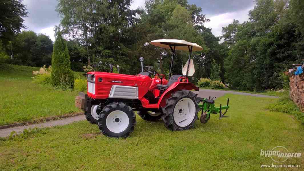 Malotraktor Yanmar 1610D 4WD + 3řadá plečka - foto 1