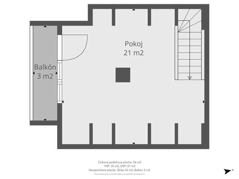 Rekreační zděná chata - foto 27
