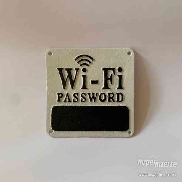 Wi-fi password - litinová cedule - foto 1