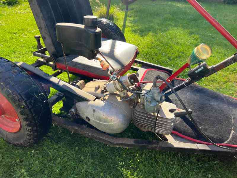 Motokára s motorem z Jawy 05 - funkční, k renovaci - foto 7