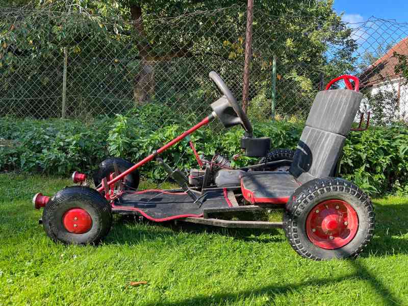 Motokára s motorem z Jawy 05 - funkční, k renovaci - foto 5