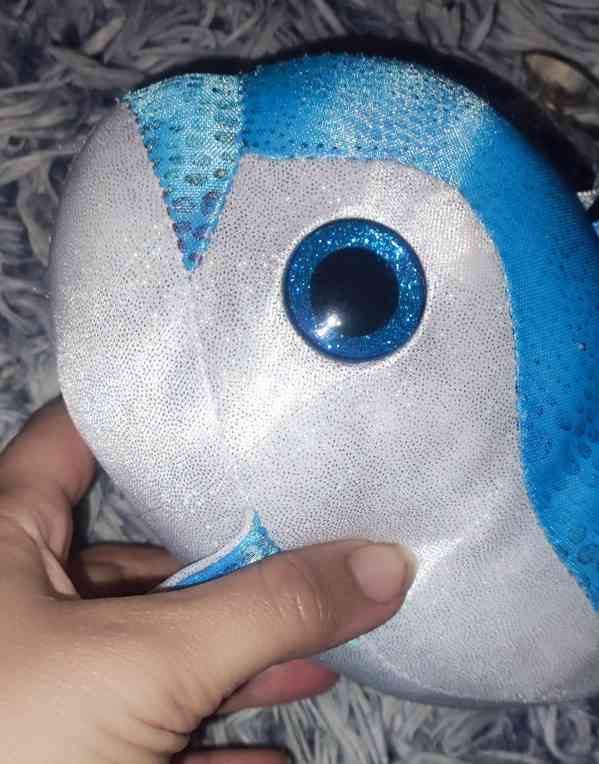 Modrá třpytivá rybka - foto 4