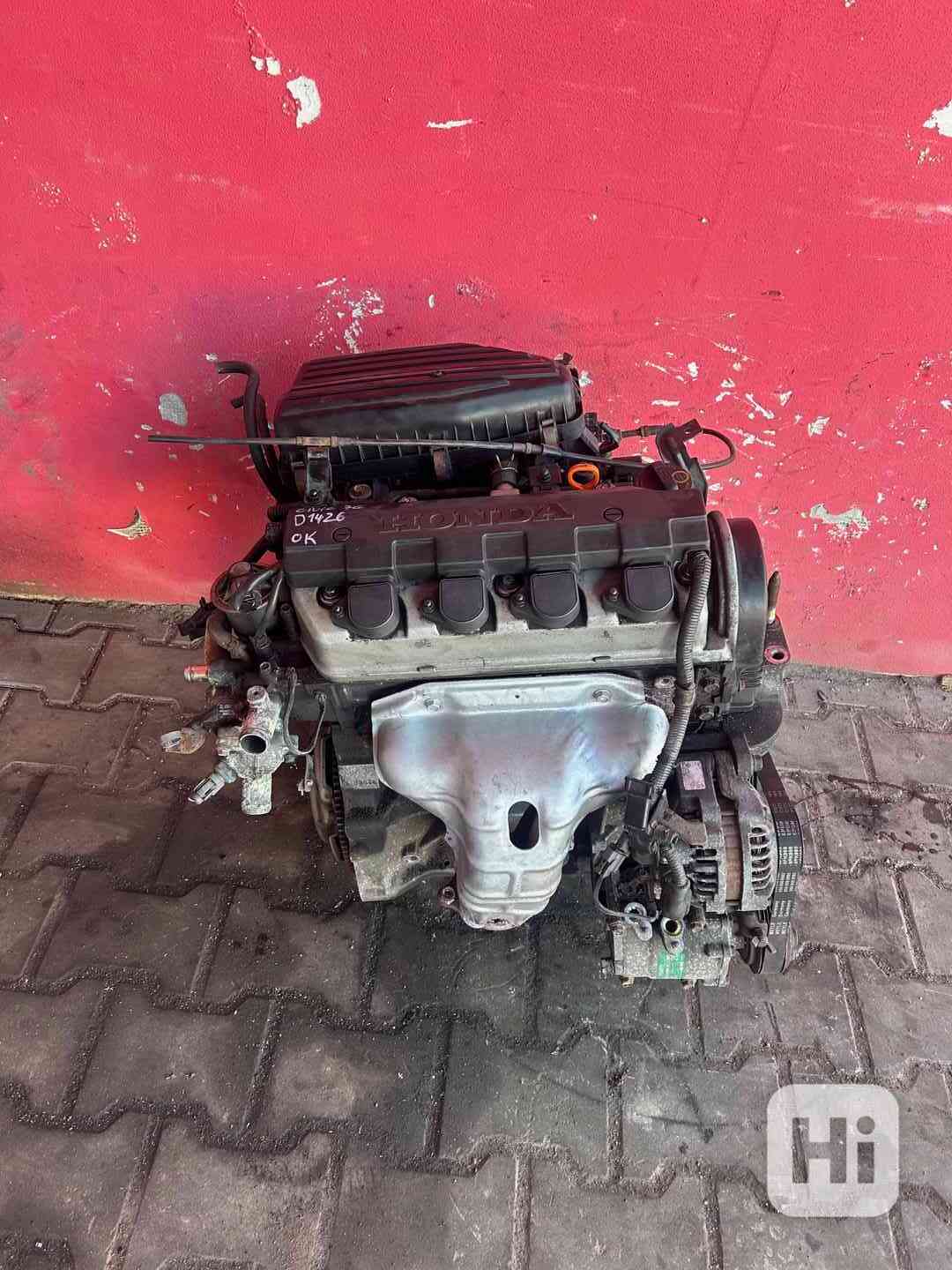 Motor 1,4 66KW Honda Civic D14Z6 kompletní motor - foto 1