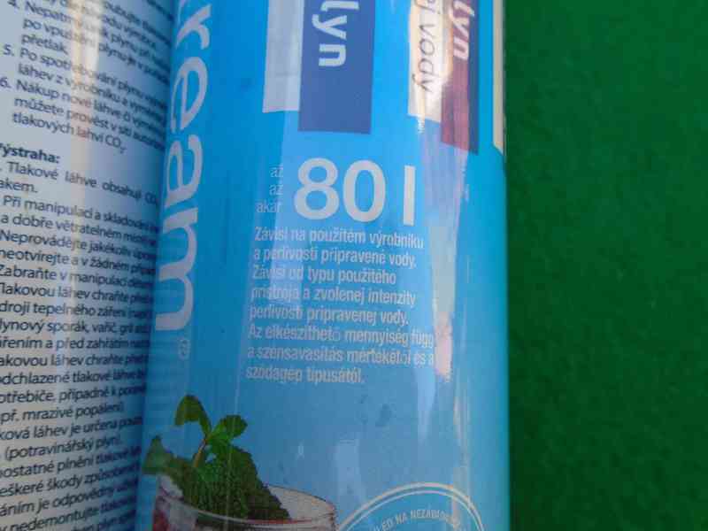 3x bomba bombička Co2 Sodastream pěkné 80L 425g prázdné - foto 5