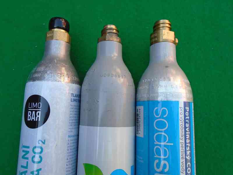 3x bomba bombička Co2 Sodastream pěkné 80L 425g prázdné - foto 2