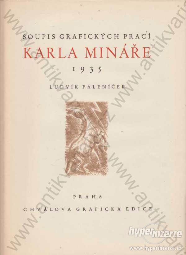 Soupis grafických prací Karla Mináře 1935 - foto 1