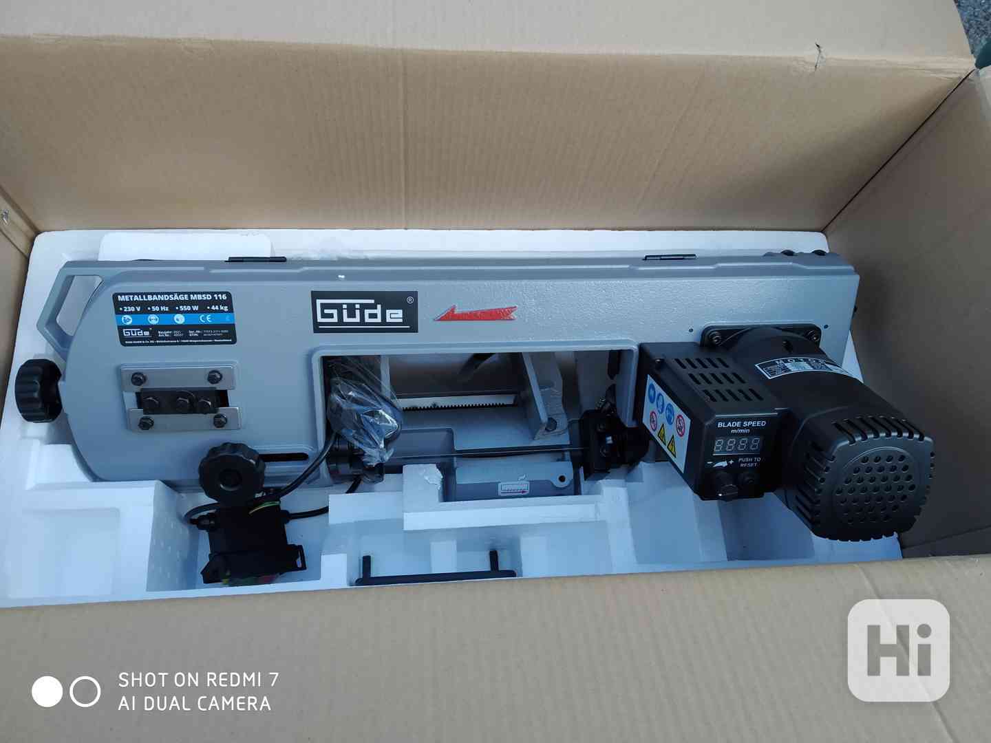 PRODÁM NOVOU Pásovou pilu na kov GÜDE MBSD 116 DIGITALNÍ - foto 1