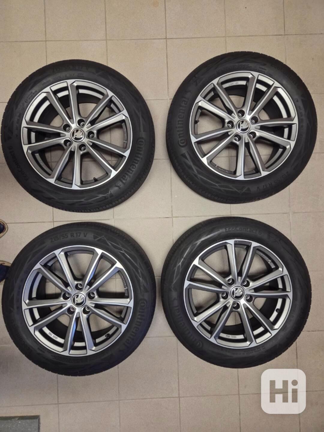 Prodám alu kola 17" + letní pneu Continental (TOP stav) - foto 1