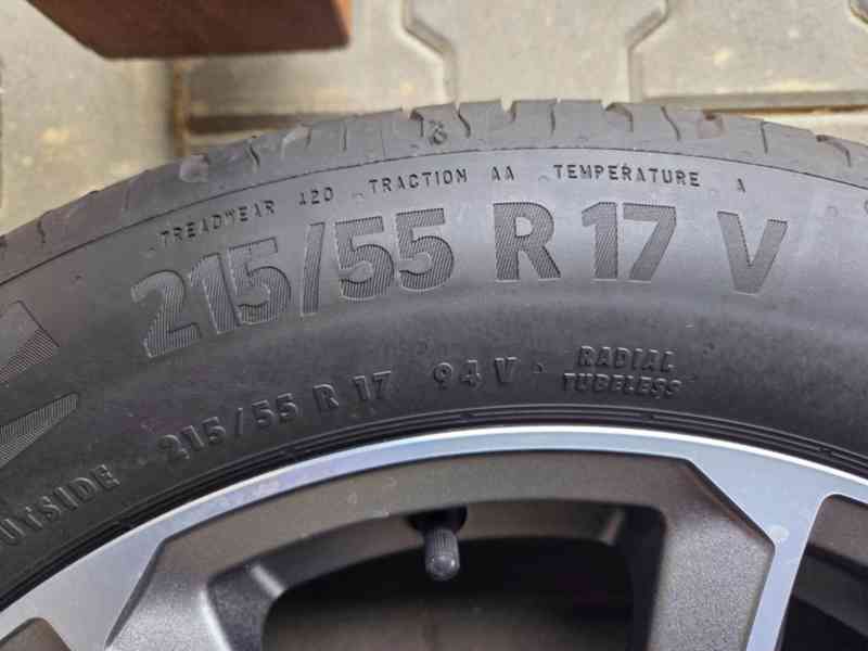 Prodám alu kola 17" + letní pneu Continental (TOP stav) - foto 6