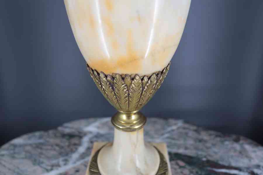 Mramorová váza s bronzovými aplikacemi. Cassoulet - foto 5