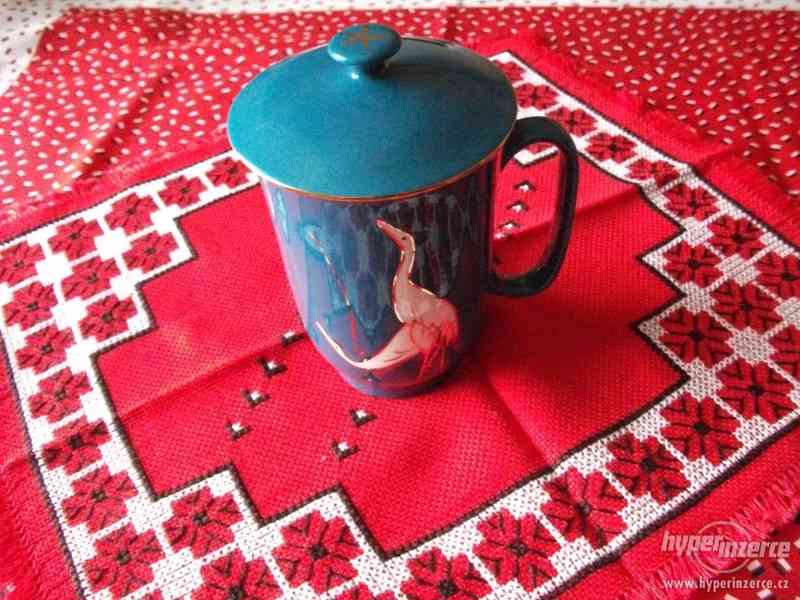 Keramický hrnek + hrnek na čaj s pokličkou - foto 3