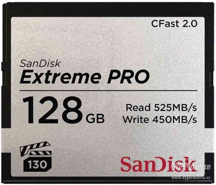 SanDisk Extreme PRO CFast 2.0 Card 128GB NOVÁ - foto 1