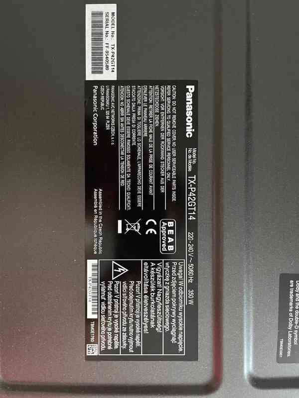 Panasonic Viera TX-P42GT14 107cm - foto 5