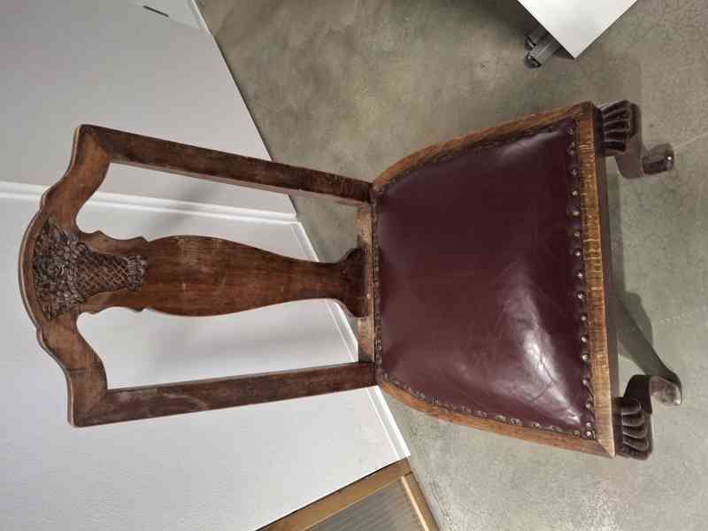 Židle starožitná 3 kusy - foto 4