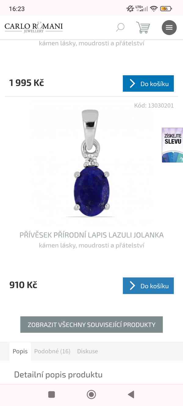 Carloromani-Shop.cz - Stříbrné šperky - náušnice, přívěsek - foto 1