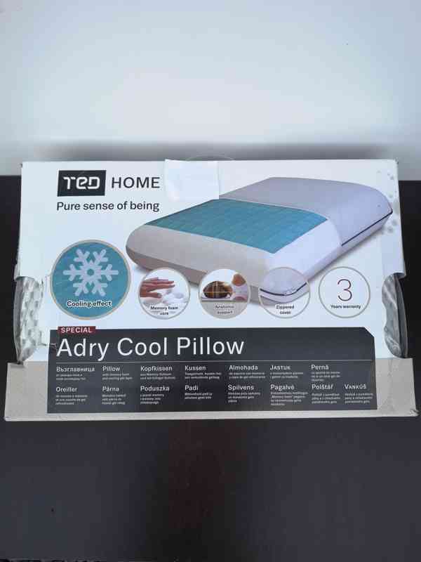 Ortopedický polštář speciál Adry Cool Pillow 40x40x12 - foto 1