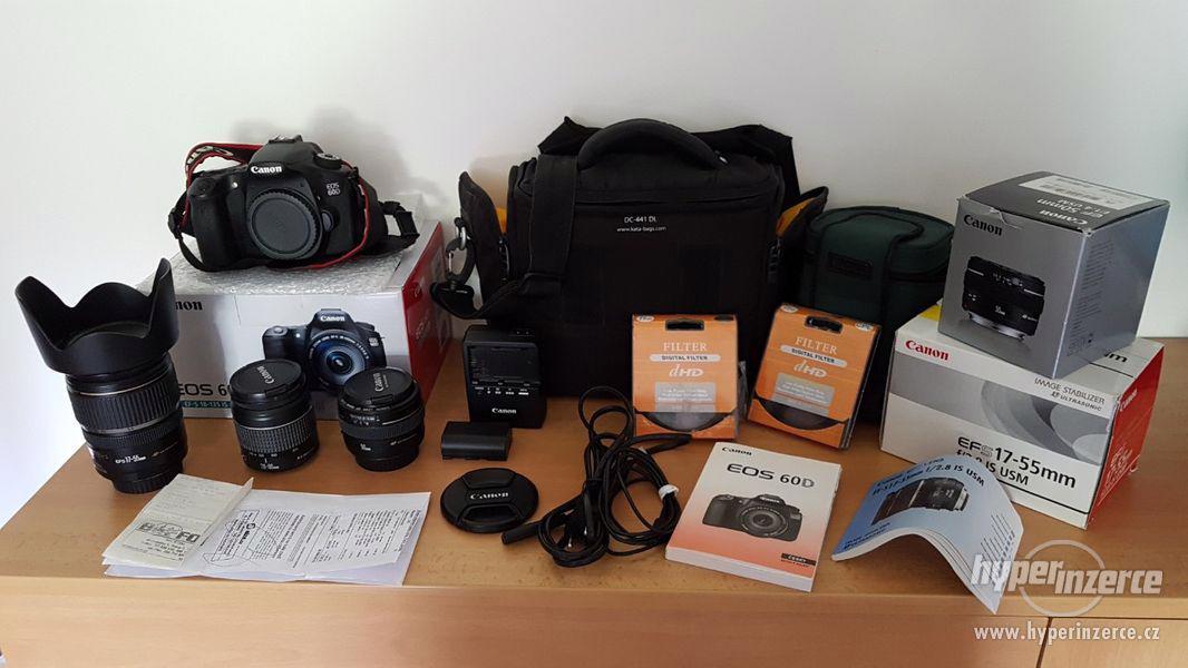 Canon EOS 60D + objektivy a příslušenství - foto 1