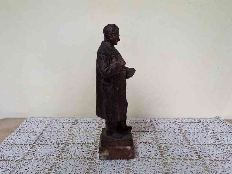 Nevídaná autorská bronzová Socha Klement Gottwald - foto 3
