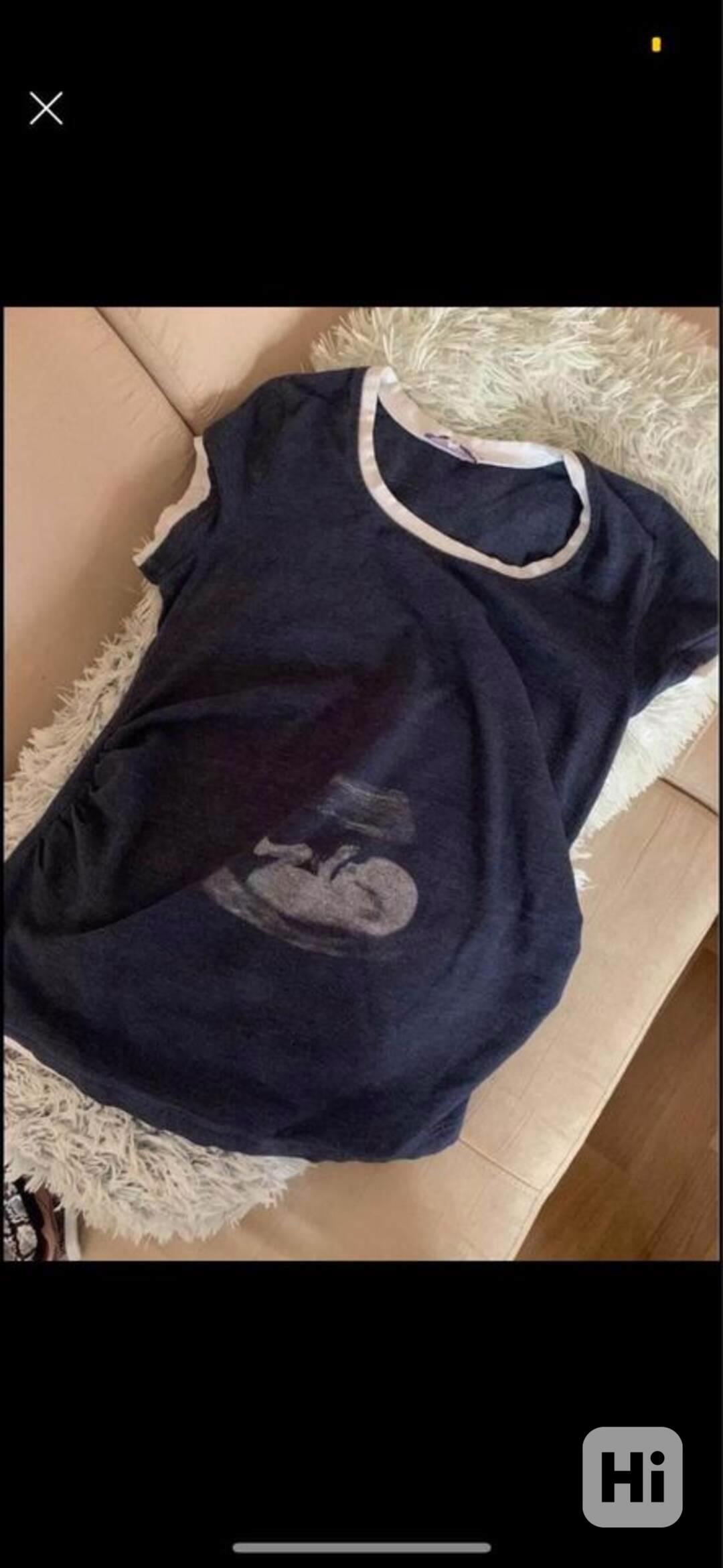 Těhotenské tričko s obrázkem ultrazvuku  - foto 1