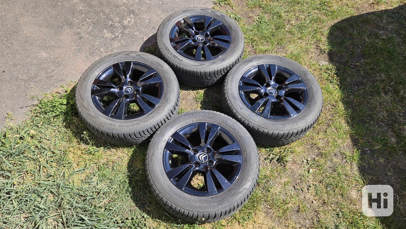 Citroen 16" elektrony alu 6Jx16 4x108 pneumatiky 205/60R16 - foto 1