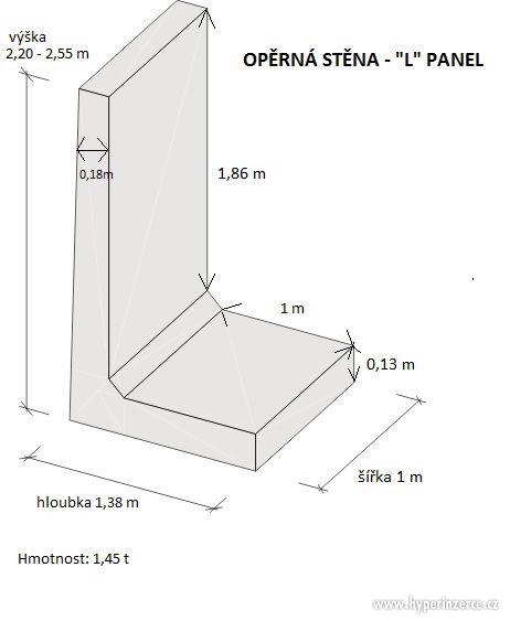 Opěrné stěny "L" - foto 5