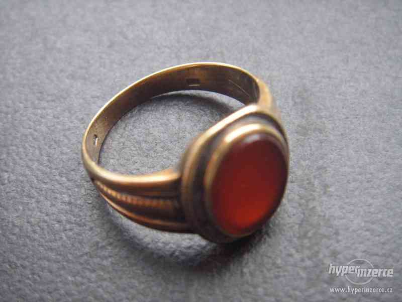 Zlatý prsten, 6g, 14k, 1866 - foto 7