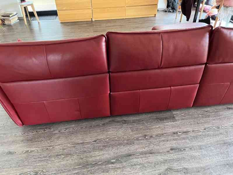 Kozena sedacka Natuzzi Stupore, vinova - foto 6