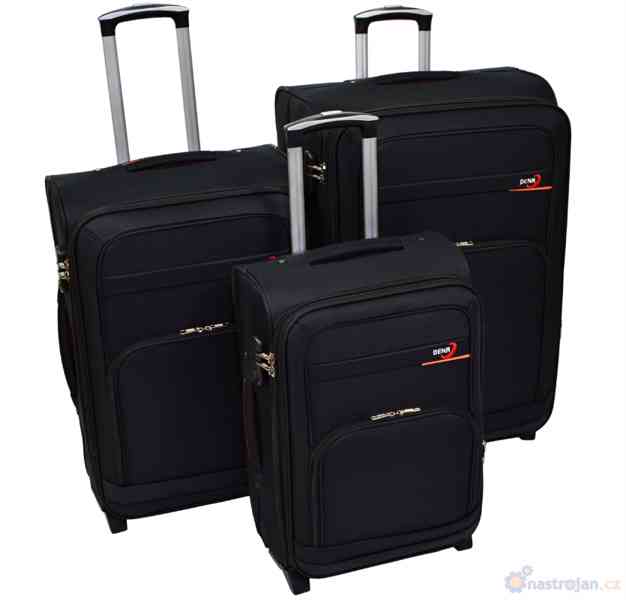 Cestovní kufry, luxusní sada zavazadel 3kusy - 887 - foto 3