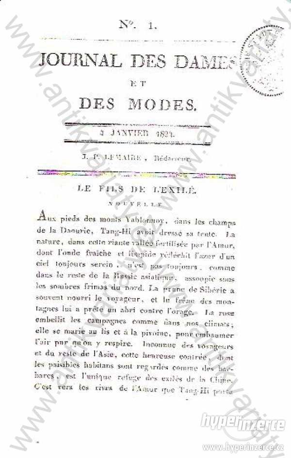 Journal des dames et des modes 1824 móda - foto 1