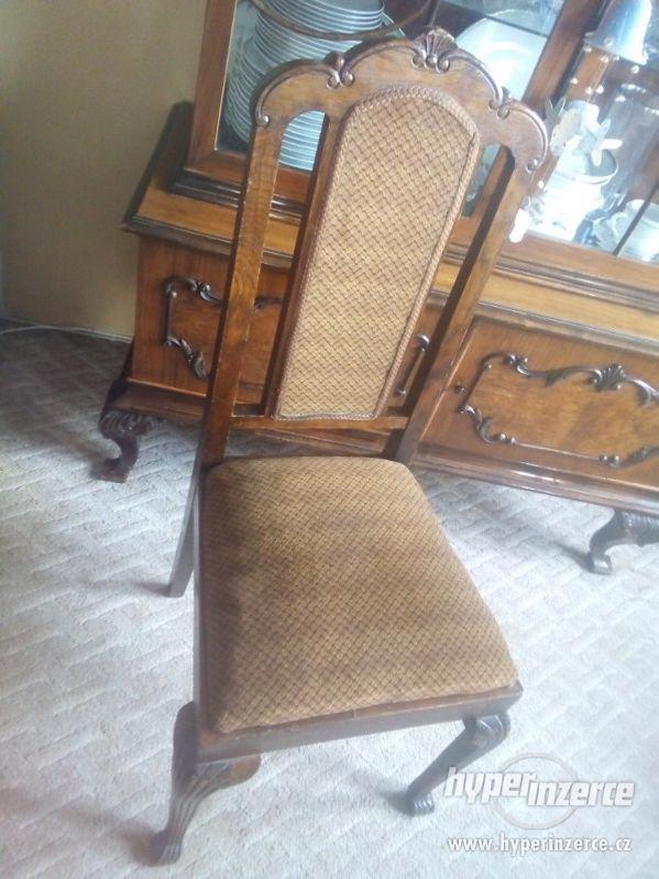 Starožitné židle vyřezávané - foto 1