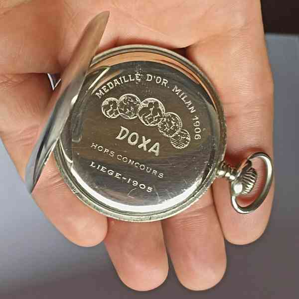 Starožitné pánské kapesní hodinky značené DOXA - foto 2