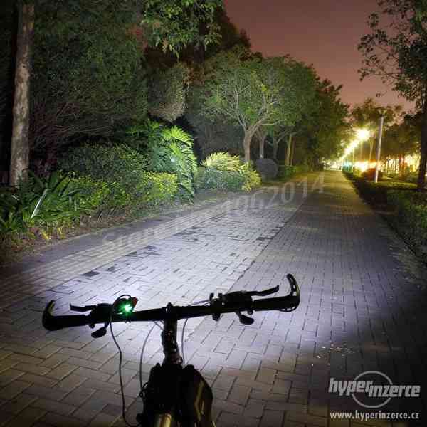 Silné cyklistické LED světlo 1800LM - foto 7
