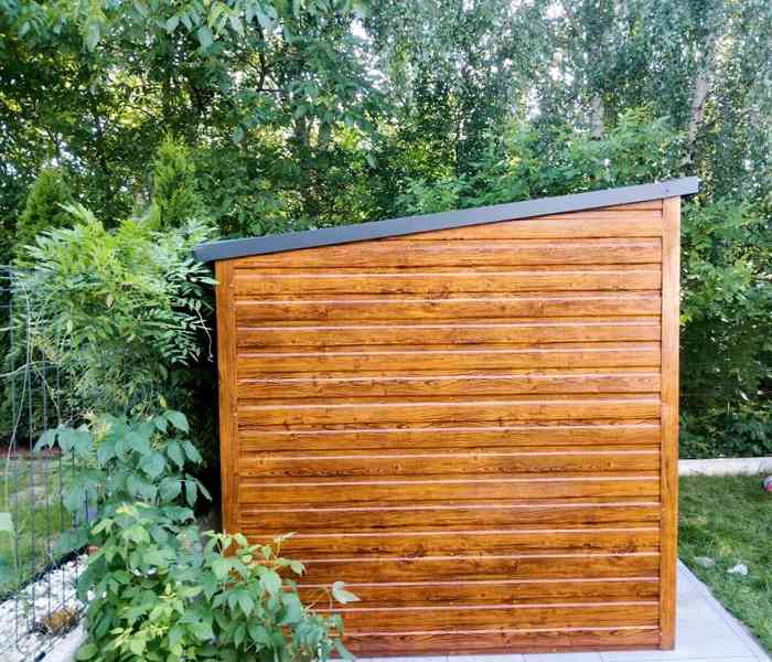 Zahradní domek 2m x 1,5m, spád dozadu - dveře - TS379 - foto 2