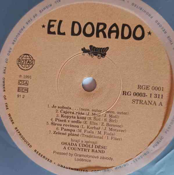 Osada Údolí Děsu A Country Band ‎– El Dorado (LP) - foto 3