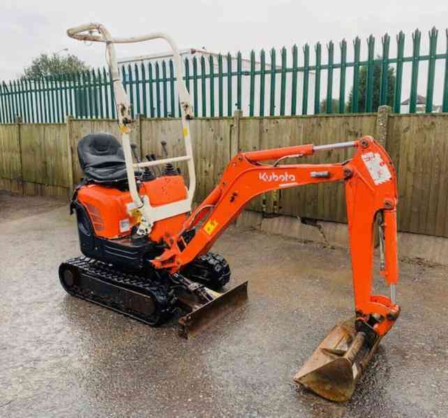 Minibagr Kubota U1o1U-3 - velmi dobrý stav  - foto 3