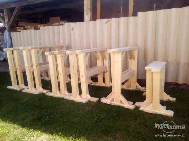 Dřevěné kozy, stavební, stolařské - foto 1