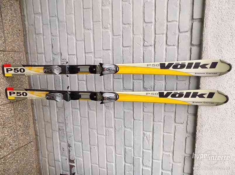 Carvingové lyže 163 cm Volkl P50 Slalom Carver bezvadný stav - foto 1