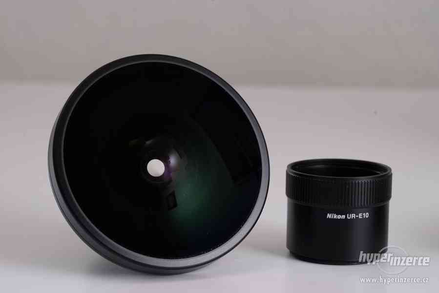 Nikon FC-E9 "rybí oko" + adaptér na Nikon Coolpix - foto 5
