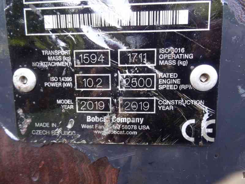 Rýpadlo Bobcat E17, 3 lopaty - foto 15