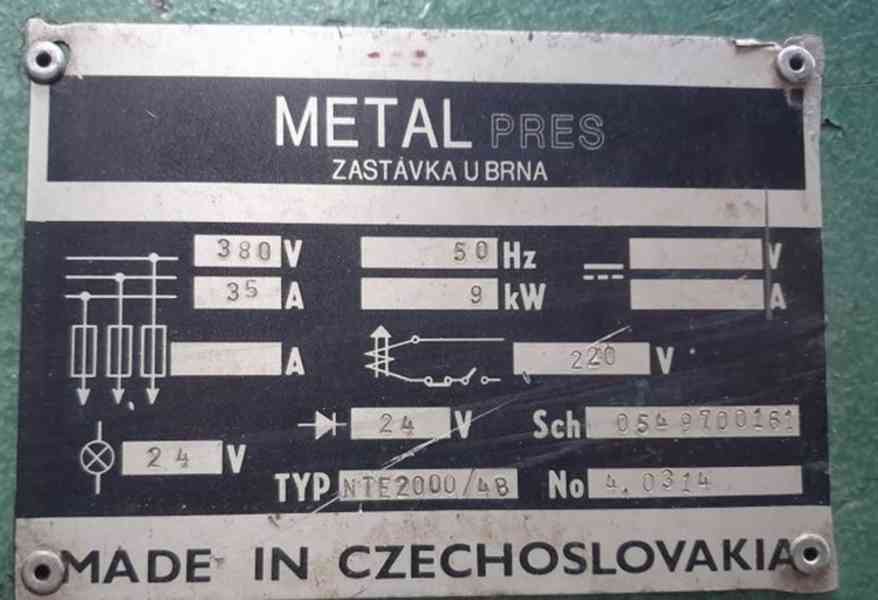 Tabulové nůžky NTE 2000/4 (14272.)  - foto 9