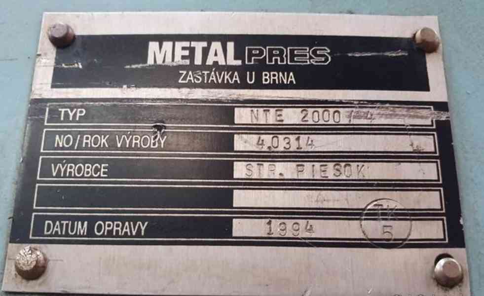 Tabulové nůžky NTE 2000/4 (14272.)  - foto 10