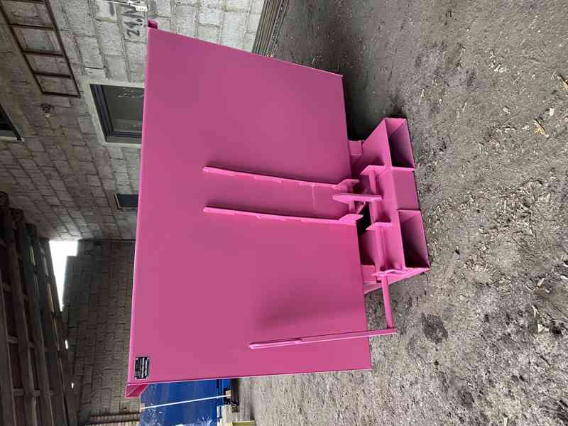 Odpadkový kontejner, kolébka, násypka, 1 m3 kontejner - foto 2