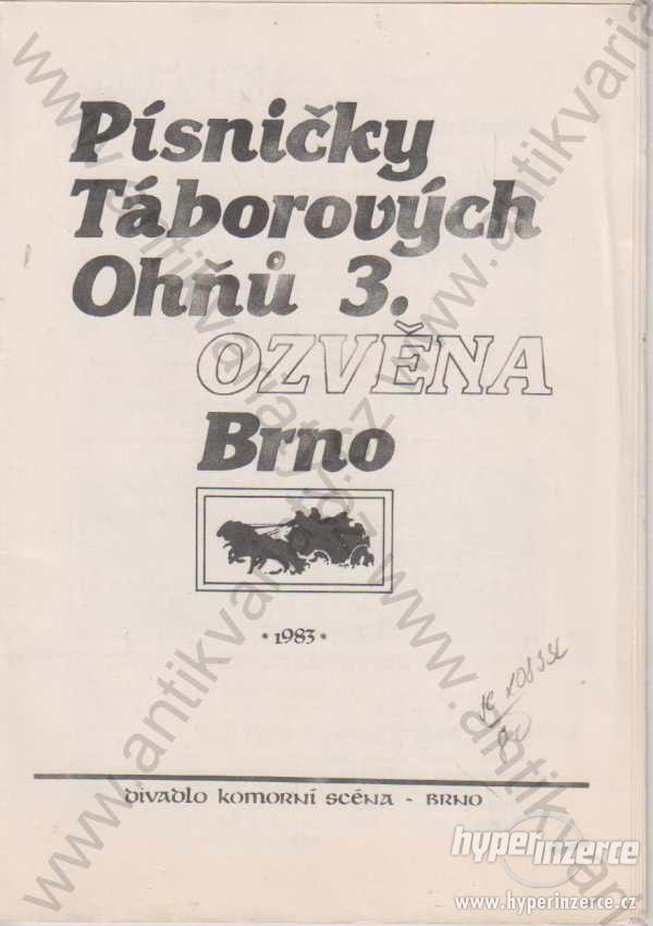 Písničky táborových ohňů 3. Ozvěna, Brno 1983 - foto 1