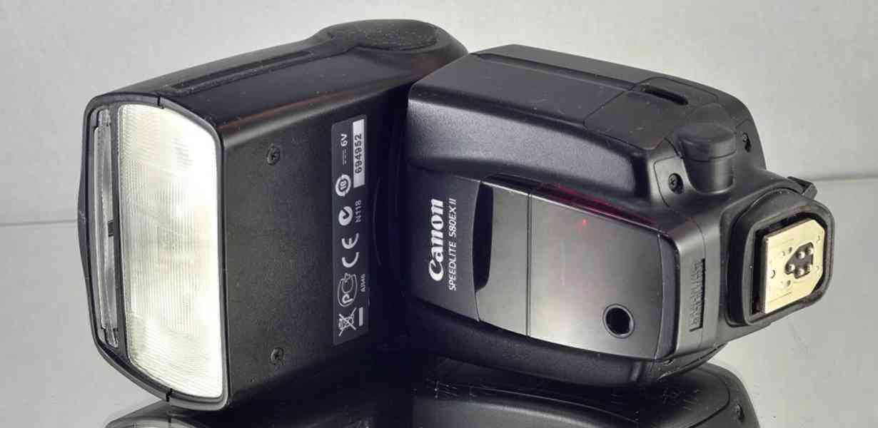blesk Canon Speedlite 580 EX II E-TTL master-slave - foto 5