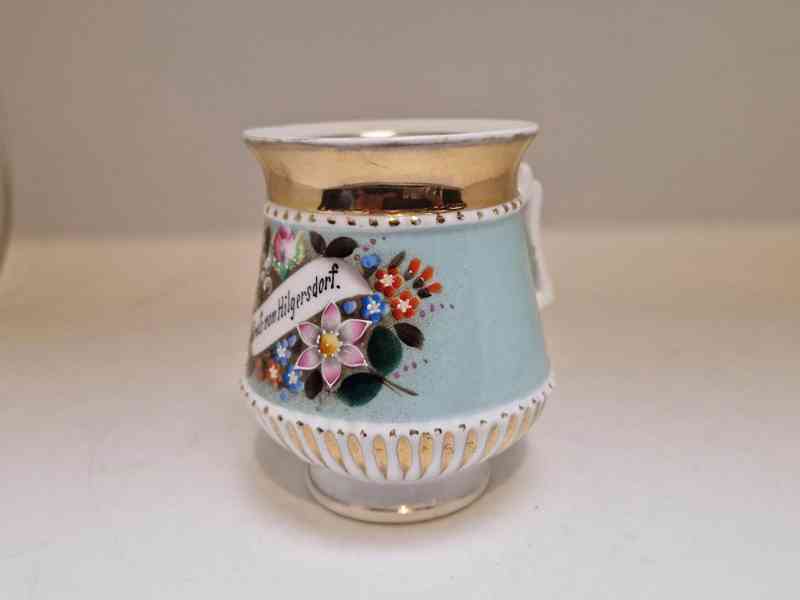 Hezký malovaný porcelánový Hrnek Mušlák - foto 2