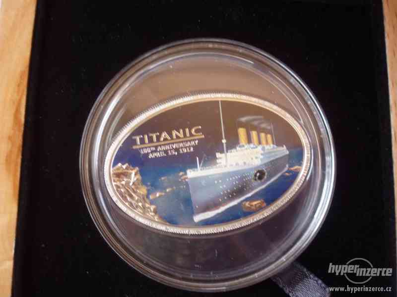 Prodám stříbrnou minci k 100.výročí lodi Titanic - foto 2