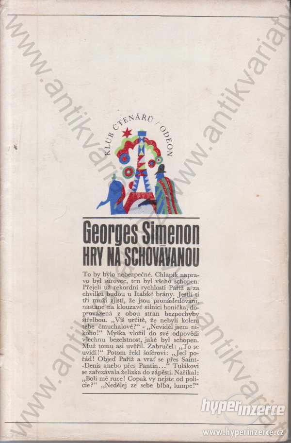 Hry na schovávanou Georges Simenon Odeon 1971 - foto 1