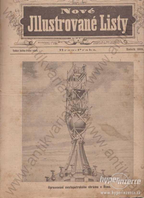 Nové ilustrované listy Ročník 1899 Ignác Burkart - foto 1