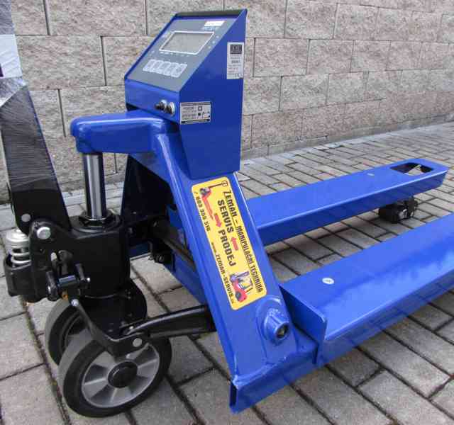 Paletový vozík s váhou. Nosnost 2500kg. Záruka. - foto 4