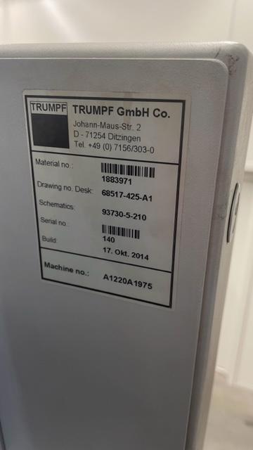 Laser TRUMPF TruLaser 3030 3,2kW rv.2014 - top stav - ihned - foto 7